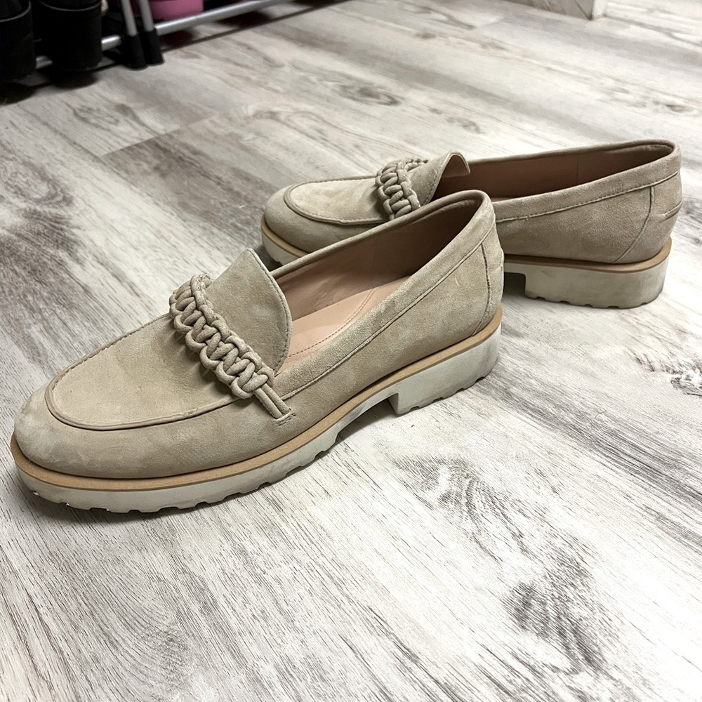 Cole Haan Beige Suede Loafers